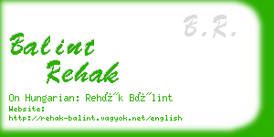 balint rehak business card